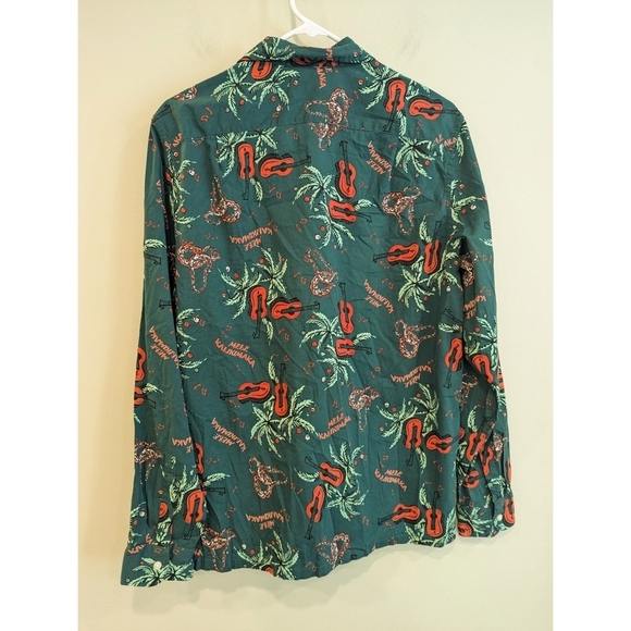 🆕 J. Crew Christmas Mele Kakikimaka Long Sleeve Button Down Shirt Size Small - Picture 2 of 6